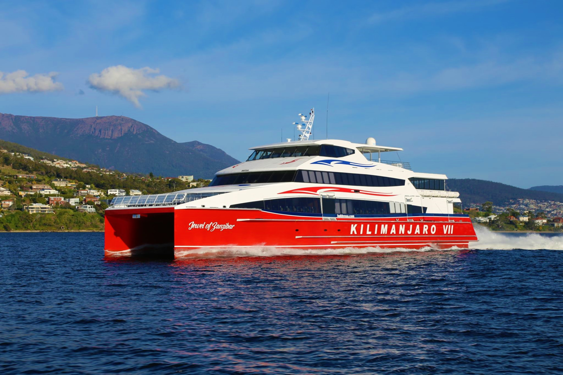 Azam Marine Kilimanjaro VII fast ferry underway
